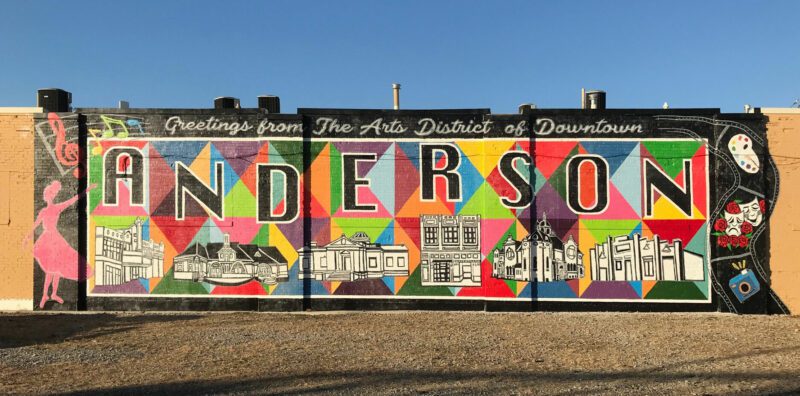 Greetings from the Arts District of Downtown Anderson